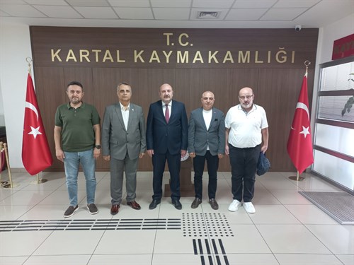 Türkiye Harp Malülü Gaziler Şehit Dul ve Yetimler Derneği İstanbul Şubesi Başkanı Önder ÇELİK, Kaymakamımız Edip ÇAKICI' yı ziyaret etti