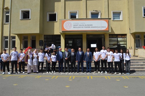 Kaymakamımız Edip ÇAKICI, Şehit Salih Alışkan Mesleki Teknik Anadolu Lisesini ziyaret etti
